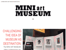 Tablet Screenshot of miniartmuseum.org